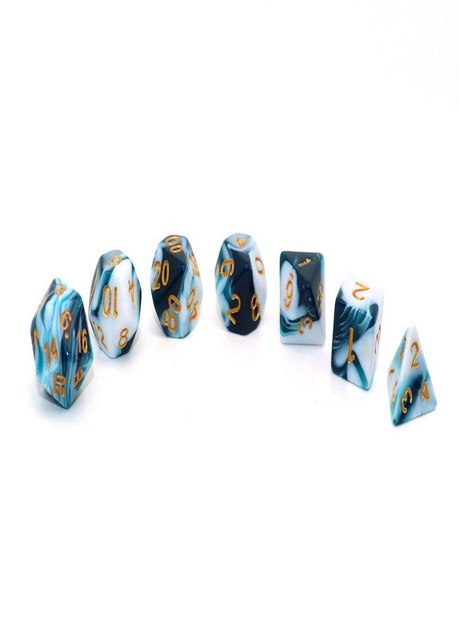 CREEBUY DND Dice Set, 6Pack 7 Die Polyhedral D&D Dice Sets with D20 D12 D10 D% D8 D6 D4 Compatible with Dungeons and Dragons Role Playing Games RPG MTG Table Games (42 Pieces) - Image 3